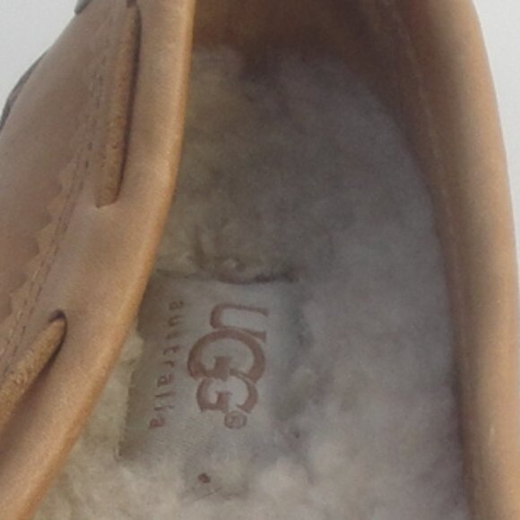 Ugg Australia Meena Sheepskin Lined Driving Loafer – Chestnut Suede - Picture 3 of 6